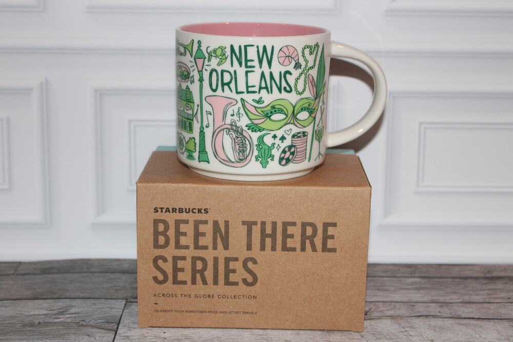 Starbucks New Orleans Been There Series Mug 14oz Pink Interior NWT/Box
